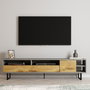 Hanah Home Luga Soporte de TV Gris y Roble